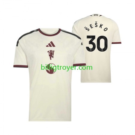 Billige Fotballdrakter Manchester United Benjamin Sesko 30 Tredjedraktsett 2026/27 Kortermet